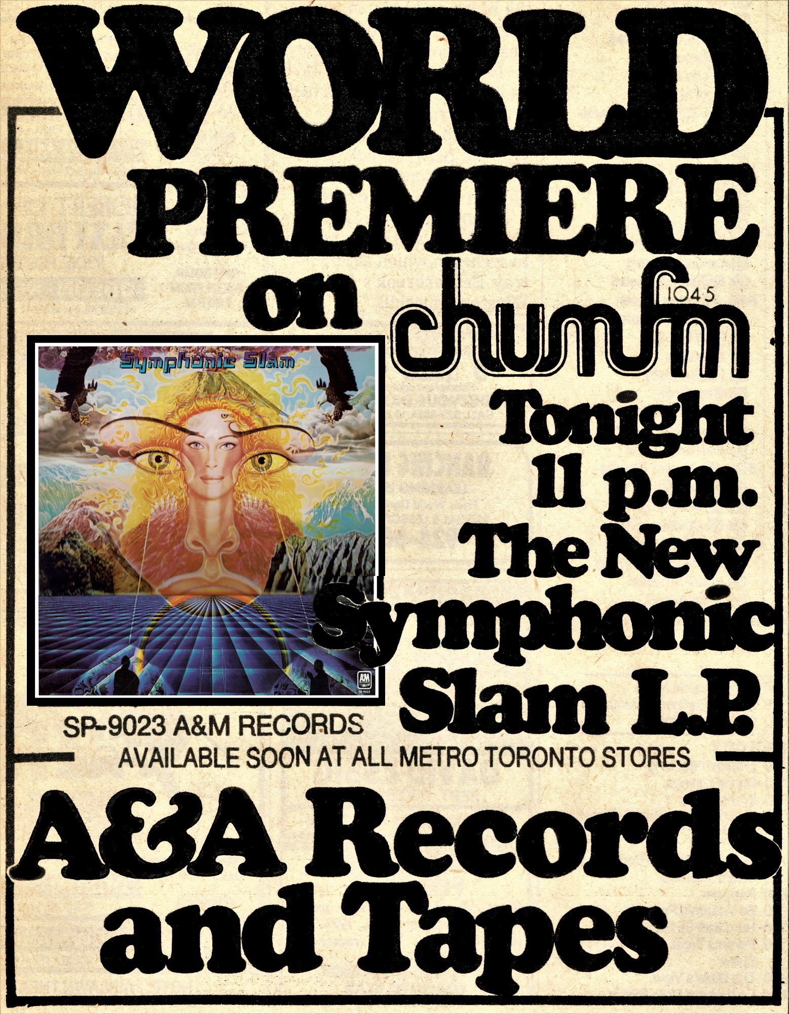 WORLD PREMIERE CHUM-FM